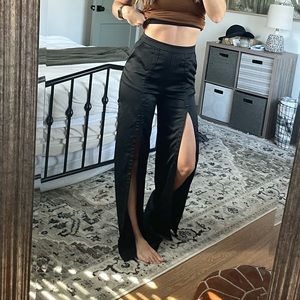 Size small NBD silk/satin material black pants